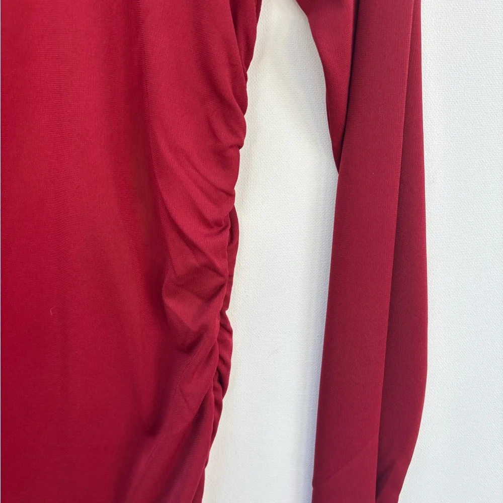 J Crew Ruched Jersey Maxi Dress